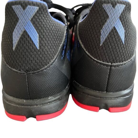 adidas Unisex X Speedflow 3 Indoor Soccer Shoe Black/Sonic Ink/ Blue Sz 7 - Picture 6 of 10
